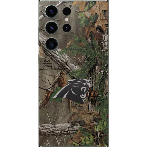 NFL Carolina Panthers Realtree Xtra Green Camo Galaxy S25 Ultra Skin